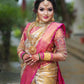 SOFT LICHI SILK CLOTH  JACQUARD WORK ON ALL OVER