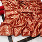 EXCLUSIVE JACQUARD WORK ON ALL OVER THE SAREE.