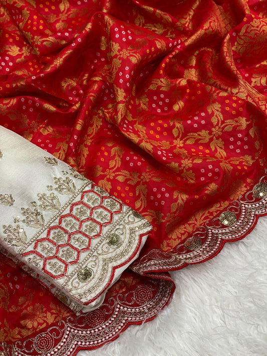 Banarasi Silk with Real Zari Weaving Saree