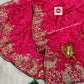 Pure Georgette C*C Gotapatti Codding peacock C.Pallu🦚 Saree