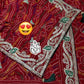 Heavy Pedding Georgette Saree Red