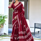 BLOCK PRINT MULMUL PURE SOFT COTTON SAREES