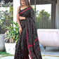 Soft Mulmul Ajrakh Print Saree with Blouse