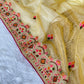 Designer Twill Net Saree with Diamond & Thread Work