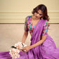Nairobi Saree with Embroidery Border & Digital Blouse
