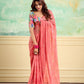 Nairobi Saree with Embroidery Border & Digital Blouse