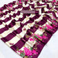 Elegant Semi Modal Drape with Heavy Tassels