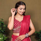 Ajrakh Printed Rayon Lehenga Choli Set with Dupatta