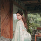 Premium Space Silk Rama Saree with Embroidery Work