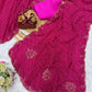 Premium Georgette Drape Ethnic Leriya Saree with Katdana Handwork