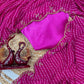 Premium Georgette Drape Ethnic Leriya Saree with Katdana Handwork