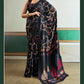 Premium Modal Satin Ajrakh Print Saree