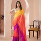 Elegant Shaded Print Linen Saree with Digital Blouse