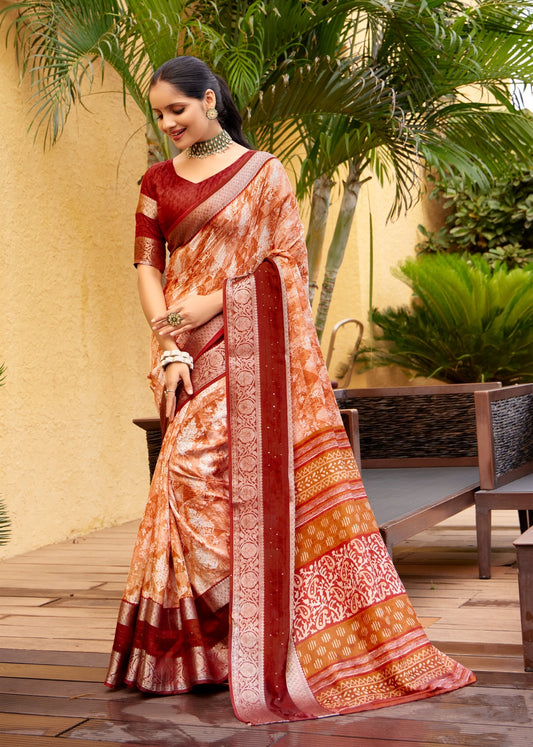Premium Soft Silk Saree With Jacquard Border