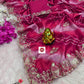 Premium Bandhini Soft Chinon Silk Multicolour Saree