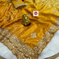 Latest Designer Soft Chinon Silk Digital Print Saree