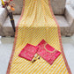Trending Vichitra Silk Digital Print Zigzag Saree