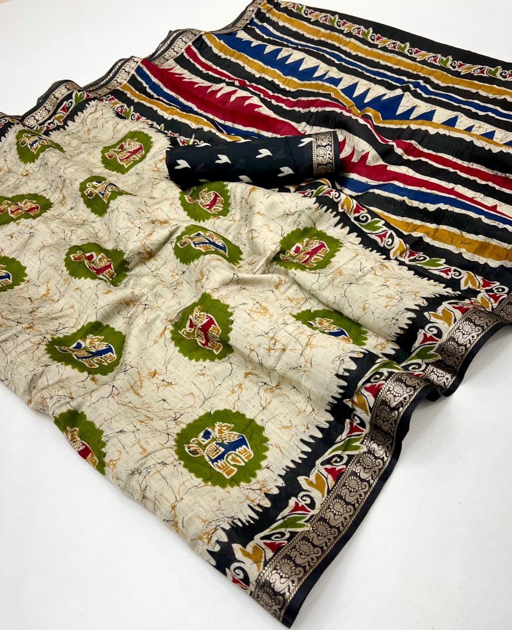 Premium Designer Mangalgiri Cotton Viscose Saree