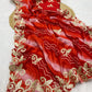 Chinnon Lehriya Bandhani Saree with Ribbon Gota Patti Work