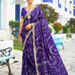Premium Embroidered Velvet Chiffon Saree with Designer Blouse