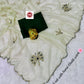 Premium Twile Net Saree with Hand Cutdana, Moti & Khatli Work