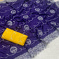 Premium Chinnon Silk Saree with Embroidered Mono Banglori Blouse