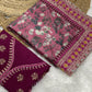 Premium Chinnon Silk Digital Print Saree with Embroidered Blouse