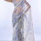 Designer Space Silk Saree with Sequins & Embroidery Magic