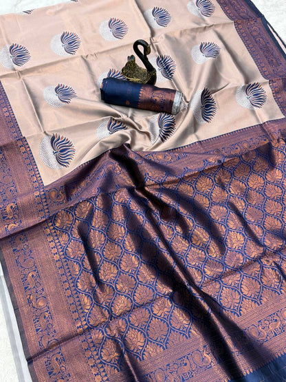 Banarasi Soft Silk Saree with Rich Traditional Weave