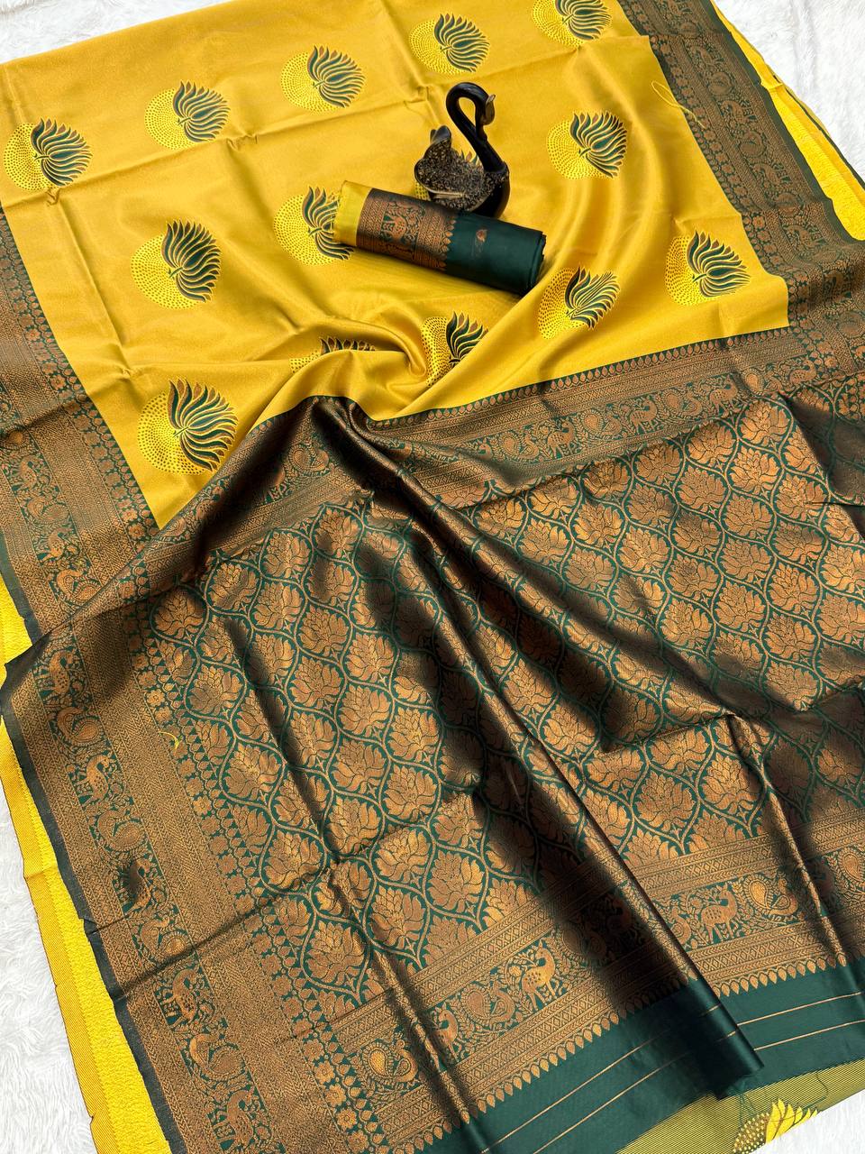 Banarasi Soft Silk Saree with Rich Traditional Weave