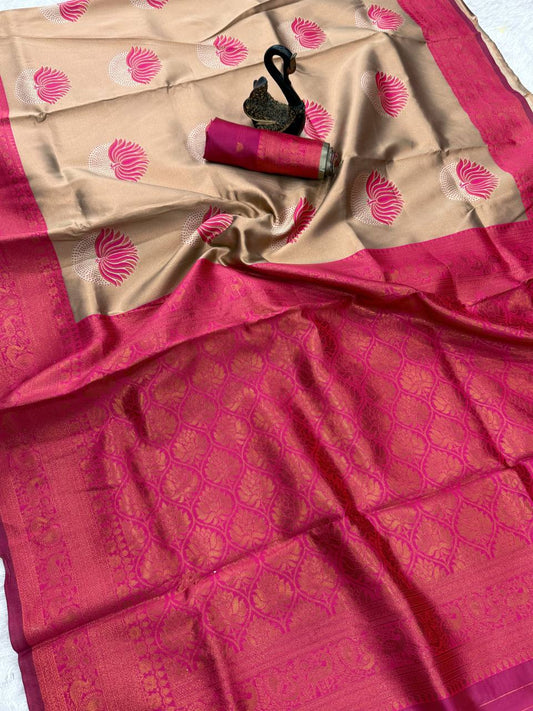 Banarasi Soft Silk Saree with Rich Traditional Weave