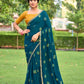 Premium Bandhan Weaving Blouse with Cutwork Embroidery