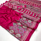 Premium Satin Crepe Traditional Ajrakh Print Saree