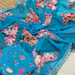 Elegant Georgette Digital Print Saree with Embroidery Border
