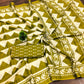 Premium Pure Mulmul Cotton Sarees Hand Block Zigzag Print