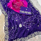 Premium Bandhej  Soft C*C Georgette Saree with Pitta & Sequin Work