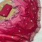 Premium Designer Chocolate Padded Saree with Embroidery & Sequins Work