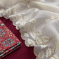 Premium Crunchy Fabric Saree with Peacock Design & Rich Multi-Thread Embroidery