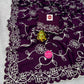 Vichitra Silk Saree with Designer Ribbon & Sequin Work