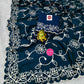 Vichitra Silk Saree with Designer Ribbon & Sequin Work