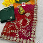 Vibrant Blend C*C Georgette Bandhej Panchrangi Saree
