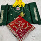 Vibrant Blend C*C Georgette Bandhej Panchrangi Saree