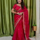 Luxurious Designer Saree in Pure Soft Zimmy Choo Silk