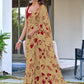 Demanding Floral Style Hand Block Printed Cotton Sarees