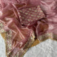 Silver Tissue Silk Saree with Designer Embroidery & Mirror Work