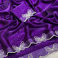 Premium Fendy Chiffon Saree with Complete Zarkan Diamond Work