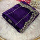 Premium Jimmy Choo Handcrafted Khatli Cut Dana Work Saree