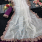 Luxurious Tissue Net Saree with Contrast Blouse