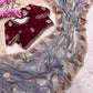 Premium Fendy C-Pallu Satin Designer Saree