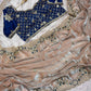 Premium Sequence Embroidery Two Tone Fendy Chiffon Saree